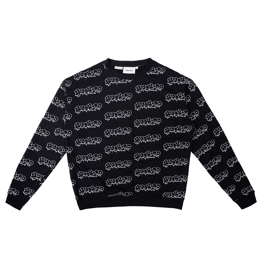 Crewneck FullPrint - Black